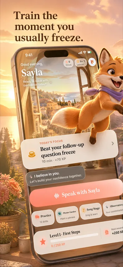 Sayla daily quest for spoken language practice